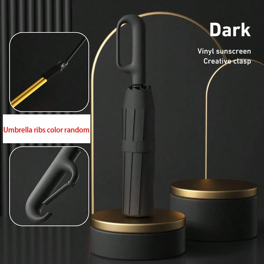 Automatic Folding Windproof Umbrella – Compact Waterproof Rain Umbrella with Easy-Grab Loop, Portable Travel Design for Men & Women