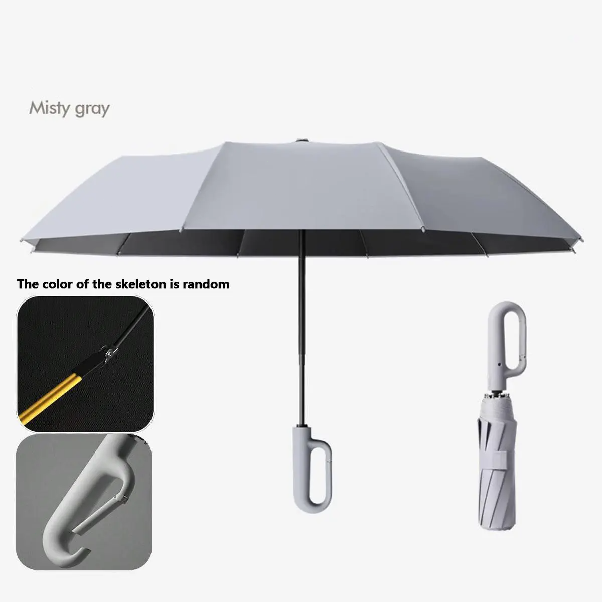 Automatic Folding Windproof Umbrella – Compact Waterproof Rain Umbrella with Easy-Grab Loop, Portable Travel Design for Men & Women