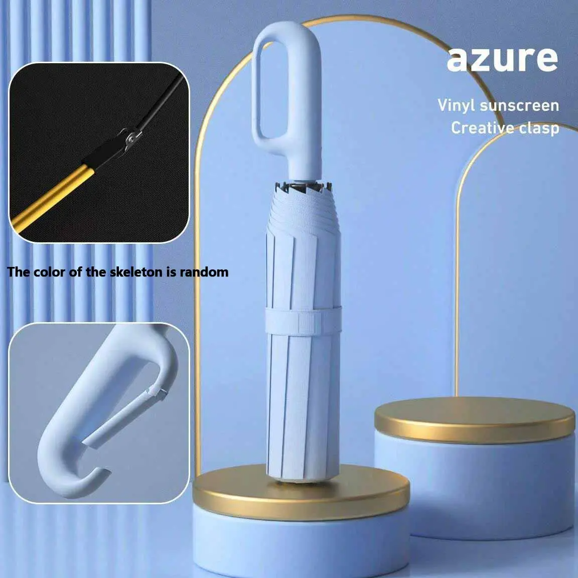 Automatic Folding Windproof Umbrella – Compact Waterproof Rain Umbrella with Easy-Grab Loop, Portable Travel Design for Men & Women